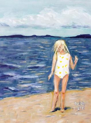 Beach Girl: Large Blank Notebook: 36 (Blinkies)