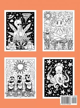 A Psychedelic Coloring Book For Adults - Relaxing And Stress Relieving Art For Stoners