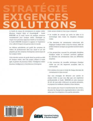 Le Guide du corpus de connaissance en analyse metier(R) (BABOK(R) Guide) SND French