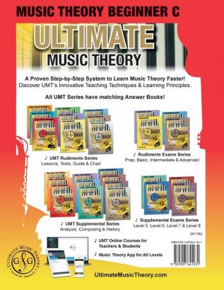 Music Theory Beginner C Ultimate Music Theory: Music Theory Beginner C Workbook includes 12 Fun and Engaging Lessons Reviews Sight Reading & Ear ... 3 (Ultimate Music Theory Beginner Workbooks)