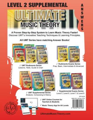 LEVEL 2 Supplemental Answer Book - Ultimate Music Theory: LEVEL 2 Supplemental Answer Book - Ultimate Music Theory (identical to the LEVEL 2 ... Marking!: 21 (Umt Supplemental Workbook)