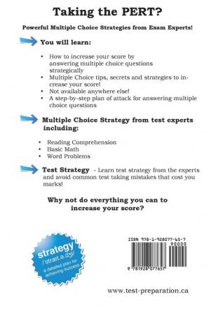 Pert Strategy: Winning Multiple Choice Strategies for the Post Secondary Education Readiness Test