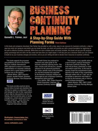 Business Continuity Planning: A Step-by-Step Guide With Planning Forms on CD-ROM 3rd Edition