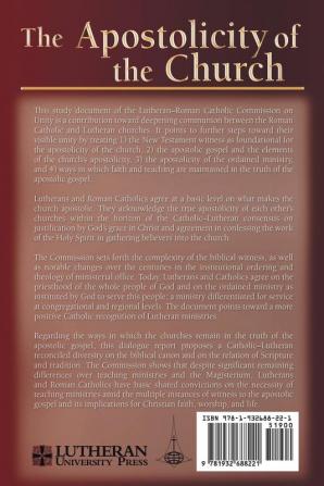 The Apostolicity of the Church: Study Document of the Lutheran-Roman Catholic Commission on Unity