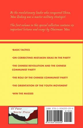 Collected Writings of Chairman Mao: Politics and Tactics: Volume 2 - Politics and Tactics: 1