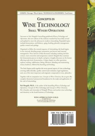 Concepts in Wine Technology: Small Winery Operations