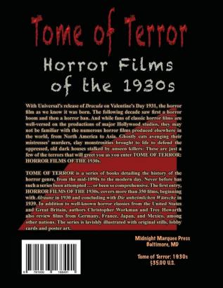 Tome of Terror: Horror Films of the 1930s: 2