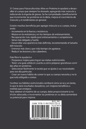 51 Cenas para Fisicoculturistas Altos en Proteína: Incremente el Músculo Rápido sin Pastillas o Suplementos Proteicos