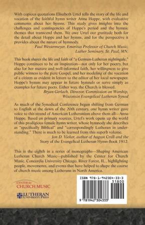 Anna B. Hoppe: Her Life and Hymnody: 8 (Shaping American Lutheran Church Music)