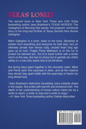 Texas Lonely (Large Print Edition): 2 (The Gallaghers of Morning Star)