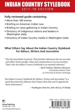 Indian Country Stylebook: Washington State Edition 2017-18 (2017-18 Edition)