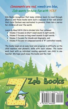 Learn to Read with Zeb Volume 3