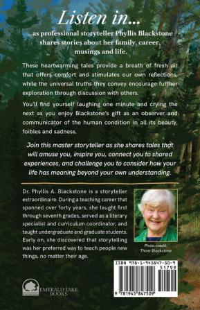 My Storied Life: A Maine storyteller shares tales of her family travels in her motor home experiences in the classroom and musings on life.