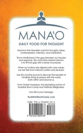 Manao: April: 4 (Manao Monthly Journals with Daily Food for Thought)