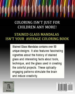 Stained Glass Mandalas: An Educational Coloring Book