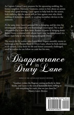 A Disappearance in Drury Lane: 8 (Captain Lacey Regency Mysteries)