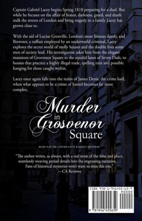 Murder in Grosvenor Square: 9 (Captain Lacey Regency Mysteries)