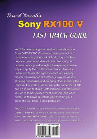 DAVID BUSCH'S Sony Cyber-shot DSC-RX100 V FAST TRACK GUIDE