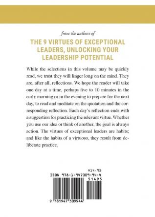 31 Days with the Virtues: Practicing the Habits of Exceptional Leaders