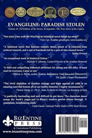 EVANGELINE PARADISE STOLEN Vol II 3rd edition: 2 (Evangeline the True Story of the Cajuns)