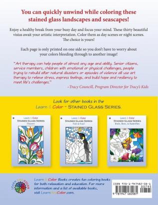 Landscapes & Seascapes (Learn & Color Stained Glass)