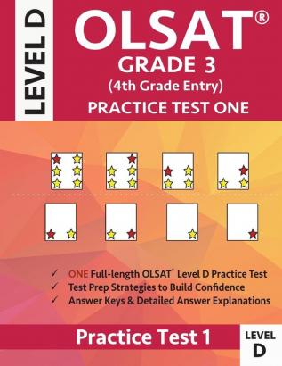 OLSAT Grade 3 (4th Grade Entry) Level D: Practice Test One Gifted and Talented Prep Grade 3 for Otis Lennon School Ability Test