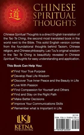 Chinese Spiritual Thoughts: Healing The Soul With The Tao Te Ching