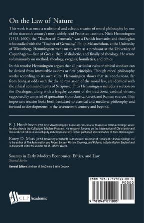 On the Law of Nature: A Demonstrative Method (Sources in Early Modern Economics Ethics and Law)