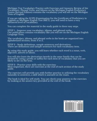 Michigan Test Vocabulary Practice with Exercises and Answers: Review of the Vocabulary Phrasal Verbs and Idioms on the Michigan English Proficiency Exams (Second Edition)