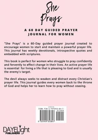 She Prays: 60-Day Prayer-Guided Journal For Women