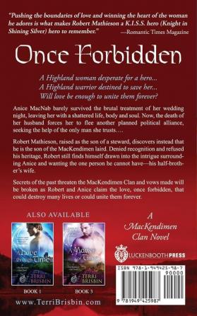 Once Forbidden: A MacKendimen Clan Novel: 2 (Mackendimen Trilogy)