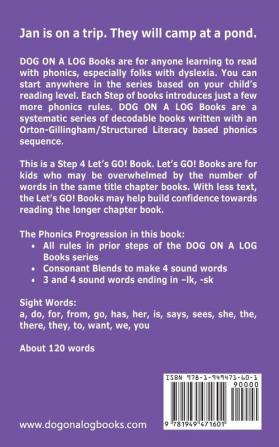 Trip To The Pond: Sound-Out Phonics Books Help Developing Readers including Students with Dyslexia Learn to Read (Step 4 in a Systematic Series of Decodable Books): 20 (Dog on a Log Let's Go! Books)