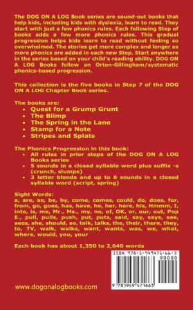 Five Chapter Books 7: Sound-Out Phonics Books Help Developing Readers including Students with Dyslexia Learn to Read (Step 7 in a Systematic Series ... Books) (Dog on a Log Chapter Book Collection)