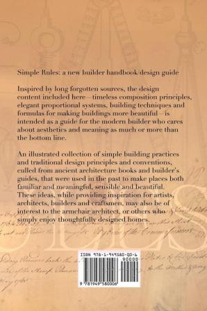 Simple Rules: Volume 2 Building Elements (Simple Rules for Architecture & Designsimple Rules)