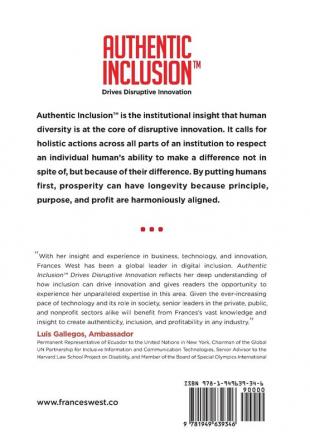 Authentic Inclusion(TM): Drives Disruptive Innovation