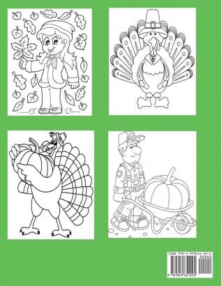 Happy Thanksgiving Coloring Book for Toddlers