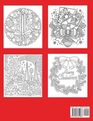 Christmas Coloring Book: Gorgeous Holiday Designs Including Christmas Trees Wreaths Decorations Presents and Winter Scenes (Holiday Coloring Books)