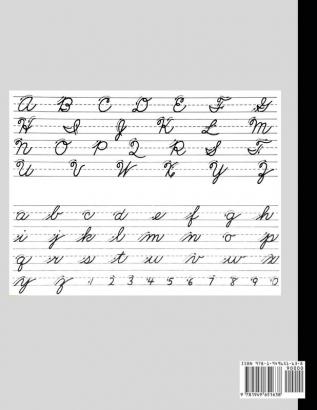 Cursive Handwriting Workbook for Adults