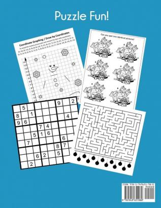 Christmas Puzzles for Brainy Kids: Ages 9-12 Word Puzzles Sudoku Picture Puzzles Word Searches Mazes and Math Games