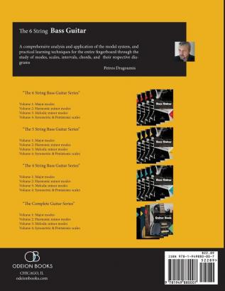 The 6 String Bass Guitar: mode system concept Volume 1: major modes