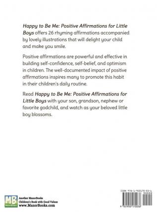 Happy to Be Me: Positive Affirmations for Little Boys: 2 (Bedtime with a Smile Picture Books)