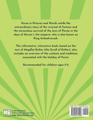 Purim in Pictures and Words: A Holiday Interactive Book: 2 (Jewish Holiday Interactive Books for Children)