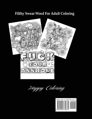 Swear Words Adult coloring book: Stress Relieving Filthy Swear Words for Adult Coloring!