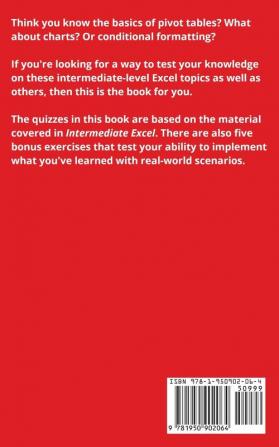 The Intermediate Excel Quiz Book: 2 (Excel Essentials Quiz Books)