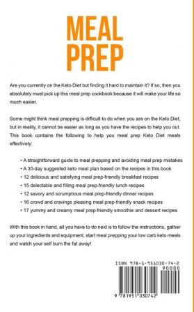 Meal Prep: Beginner's Guide to 70+ Quick and Easy Low Carb Keto Recipes to Burn Fat and Lose Weight Fast (Meal Prep Series) (Volume 2)