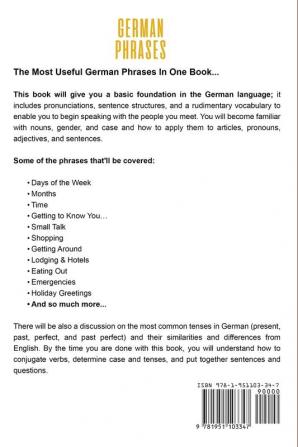 German Phrases: A Complete Guide With The Most Useful German Language Phrases While Traveling: 2