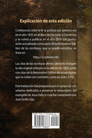 Conferencias sobre la fe (Lectures on Faith): Traducción al español junto con la Restoration Edition del texto original en inglés