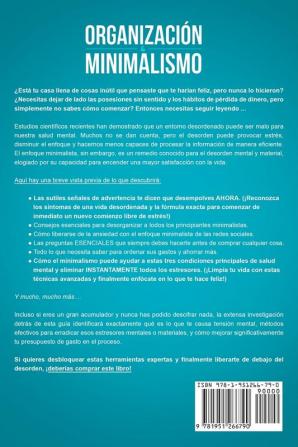 Organización & minimalismo: Adiós a las cosas hola libertad: descubra métodos de vanguardia para despejar su mente y vivir una vida más plena con menos (guía para principiantes)