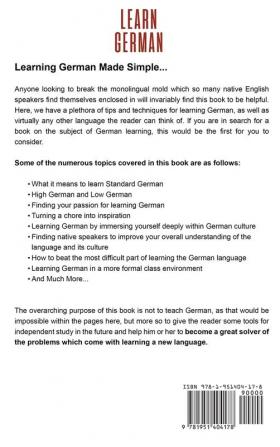 Learn German: Step by Step Guide For Learning The Basics of The German Language: 1