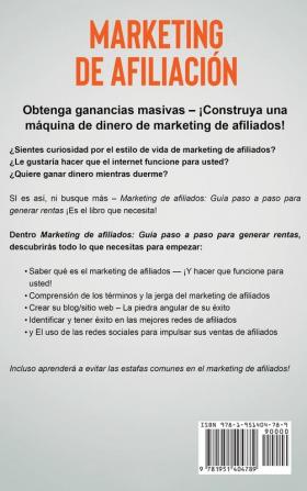 Marketing de Afiliación: Guía Comprobada Paso a Paso para Obtener Ingresos Pasivos con el Marketing de Afiliación (Affiliate Marketing Spanish Version): 3 (Negocios En Línea)